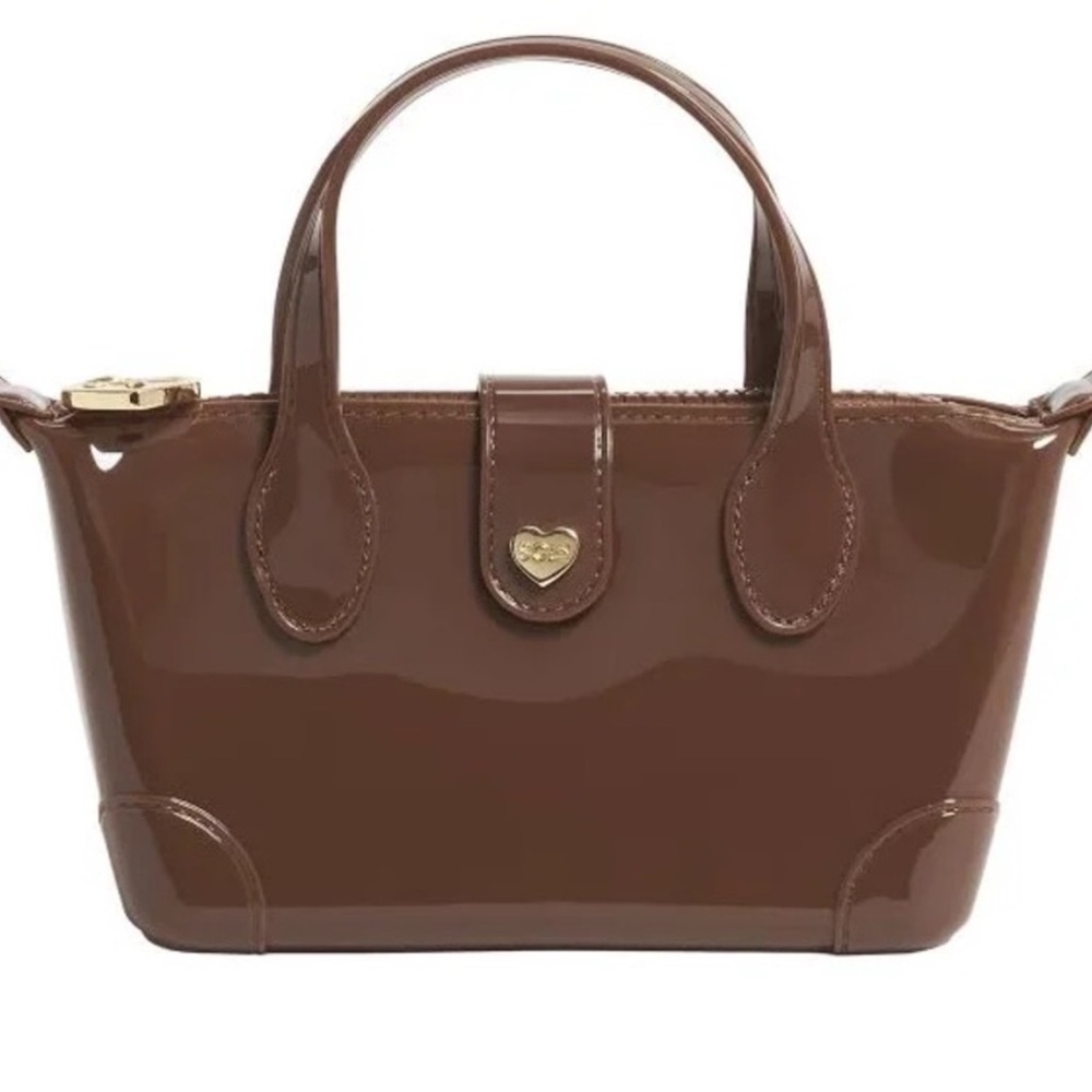 NWT Stoney Clover Jelly Pouchette Crossbody Bag 01 Espresso Brown Pouchette 01